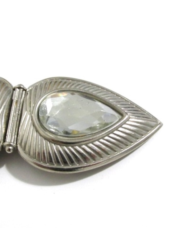 VTG Silver Rhinestone Belt Buckle main image 10